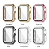 Diamentowy ekran Ochraniacze Case dla Apple Watch Band Iwatch 44mm 42mm 40mm 38mm Bling Crystal Pełny okładki Przypadki Ochronne Zderzak ze skrzynką detaliczną