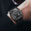 Projektant Luksusowe Zegarki Brand Top Oupinke Auomatic Mężczyźni Silikonowe Czarne Mechaniczne Steampunk Sport Sapphire Crystal Wrist prezent
