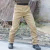 Calça masculina 2022 cargo militar de 2022 homens joelheiros swat exército de cor sólida roupas de campo de combate bosques da calça