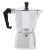 Stovetop Espresso Maker Aluminium met Bruin Handvat Express Espresso Maker Hoge kwaliteit Espresso Coffee Pots 1/2/3/6/9 Cups 210408