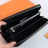 Brieftaschen aus glänzendem Lackleder mit Prägung, lange Geldbörse für Damen, Designer-Taschen, Kartenhalter für Damen, Reißverschluss, Geldbörsen, modische Herren-Geldbörse, Großhändler dicky0750 M60017