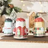 Boîte de décoration de Noël enveloppe de Noël Toiler Tin Candy Biscuits Conteneur de rangement Enfants Boîtes d'emballage Année 265W