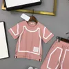 Projektantki Zestawy marki dla dzieci Koszule krótkie 2pics Bawełniane garnitury Dzieci 039s nosić chłopców t koszule