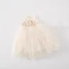 Summer Girls Bridesmaid Dress Sequined Baby Toddler Kids Fashion Party Lace Sleeveless Wedding Princess Dresses Ball Gown 1-5Y Q0716