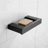 Badezubehör Set schwarzer Edelstahl Wandtuch Handtuch Papierbügel Seifenschale Badezimmer Dusche WC Pinselhalter Hardware Accessori