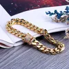 78 pollici 10mm Miami Cuban Link ghiacciato braccialetti d'argento dorato Hiphop Bling Chains Gioielli Bracciale MENS Bracciale 436 Z21243561