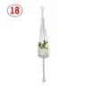 Garden Decorations Macrame Plant Hangers Handmade Indoor Outdoor Flower Hanging Basket Cotton Rope 4 Legs Balcony Pot Hanger Room Deco