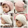 Unisex Bebek Kış Şapka Sevimli Örme Ponponlar Kız Erkek Bere Şapka Çocuk Tığ Sıcak Kap Beanie Y21111