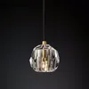 Luxury de luxe moderne K9 Pendante cristalline LED Nordic Gold Hanging Lamping For Living Room Kitchen Lights Fixtures Luminaire Lampes de décoration intérieure