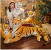 Big Like Like Tiger Leopard Panther Plush Toy Toy macio de pelúcia simulação simulação tigre tigre Jaguar boneca crianças crianças presente de aniversário y9133559