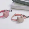 Cat Collars & Leads Dog Collar With Bell Quick Release Face Doll Decor Pet Neck Strap Adjustable Length For Small Medium Dogs