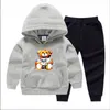 Set di abbigliamento per bambini Felpa con cappuccio per neonato Abito in due pezzi Autunno Ragazza Abiti Felpa per bambini Pantaloni sportivi con cappuccio 7 stili 14 Opzioni Taglia 2108627