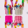 Novo Saco De Silicone Fidget Brinquedos Menina Sensorial Simples Dimple Push Moeda Bolsa Anti-Stress