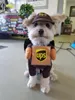 Köpek Giyim Kurye Cosplay Giysi Kedi Komik Pet Giyim Rol Oynama Takım Elbise Express Paket Korsan Suits Cadılar Bayramı Partisi