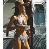 Sexy Push-Up-Mini-Bikinis für Frauen, bedruckter brasilianischer Biquini, Badebekleidung, Sommer-Strand-Badeanzug-Badeanzug