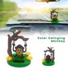 Interiördekorationer 1st Solenergi Dancing Cute Animal Swinging Animated Monkey Toy Car Styling Accessories Decor Kids Toys G2879137