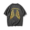 Butterfly Asas Hip Hop Oversize T Shirt Homens Streetwear Exagerate Tshirt de Manga Curta Algodão Loose Hiphop T-shirt Casal 210603