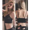 Streetwear Sexy Women Crop Tops Camisole Camis Solid Colors BRALETTE ONDERWOAREN Strappy Patded BH Cotton Vest Tank Top 210507