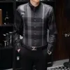 2021 Lüks Tasarımcı erkek Takım Elbise Moda Rahat Gömlek Marka Bahar Ve Sonbahar İnce Slim en moda giyim M-3XL # 06