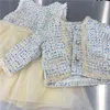 Gooporson Vêtements d'automne pour enfants Mode coréenne Little Girls Vêtements Set Knit Coatvest Robe 2pcs Mignon Toddler Girls Tenues 210715