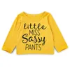 2021 bébé filles garçons vêtements ensembles printemps automne mode enfants tenues coloré jaune lettre col rond à manches longues veste + imprimé renard pantalon costume enfants vêtements