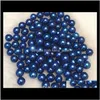 Loose Beads Jewelry Drop Delivery 2021 Twins Wholesale 25 Colors 67Mm Round In Saltwater Akoya Oysters Double Pearls Love Wish Pearl Gifts 72