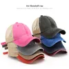 7 kleuren paardenstaart hoeden mannen vrouw gewassen mesh baseball cap outdoor sport verstelbare zon bescherming netto caps cyz3097 45 stks