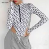 Kadın Bodysuit Seksi Kulübü Kıyafetler Konfeksiyon Vücut Femme Kadınlar Baddie Giysileri Catsuit Pijama Pijama K20K09945 210712 Tops