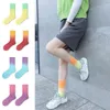 Calzini da uomo Tie-Dye Gradient Color Squisito Sport Skateboard Donna Crew Sock Uomo Moda casual Traspirante Sox Middle Tube