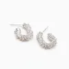 grandes boucles d'oreilles créoles diamant