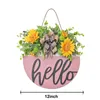 Garland Welcome Door Hanging Wreath Front Decoration Spring Wedding Decorative Independence Day Decor Flowers & Wreaths