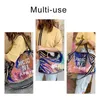 Bolsos de compras Ttou Moda Bolso de mujer grande Cuero de calidad Lentejuelas brillantes Hombro femenino Carta informal Estampado de damas Tote Sac 220310