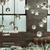 Samtida Kristallglasboll ljuskronor Hänglampa Lyx Led Led Högt taklampor Trappa Bar Drop Candelier Lighting