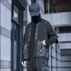 Silenstorm Techwear 남성용 포켓 블랙 기모노화물 로브 힙합 스타일 펑크 패션 211106