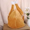 Party Hats Cute Plush Japanese Chicken Leg Hood Hat Stuffed Po Props Role Playing Funny Turkey Thanksgiving Hair Band