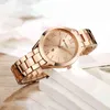 es Luxury Wrist Relogio Feminino Clock Women Whatches för Lady Rose Gold Quartz Ladies Armband Wach Wach