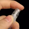 فارغة مصغرة جيب ميست زجاجة رذاذ 2ML 3ML 3ML 4ML 5ML السفر البلاستيك التعبئة والتغليف عينة قوارير العطور