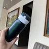 Starbucks Thermos Mermaid Goddess Vacuüm Cup zwartachtig Groene roestvrijstalen tuimelaar 500 ml koffiekop Begeleidende kop