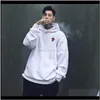 & Clothing Apparel Drop Delivery 2021 Autumn Winter Hoodies Mens Sweatshirts Rose Embroidery Cotton Men Women Long Sleeve Oversize Hoody S-2X