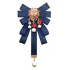 Pins, Brooches Baroque Bowknot Laço Laço Cravat Bowtie Ribbon Gravatas Broche Pins Women Jewelry Present F3MD