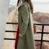 Women's Trench Coats 2022 Autumn Woman Fashion Windbreaker Coat Female Single-breasted Jacket Lady Lapel Outerwear Girl High Quality Top
