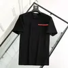 Luxury Casual mens T shirt New Wear designer Short sleeve 100% cotton high quality wholesale black and white size prad tshirt tee M 2XL 01