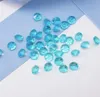 Högkvalitativ 6,5 mm (1carat) Aqua Blue Color Diamond Confetti Bröllopsfest dekoration - Gratis