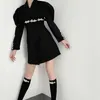 Getspring Kadınlar Blazer Dekoratif Uzun Kollu Bayanlar Siyah Gri Ceket Moda Kadın Takım Elbise Ceket 210601