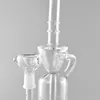 10" Glass Bongs Hookahs Recyler Smoking Water Pipes Two Functions Black Oil Rigs Percolators