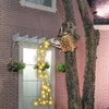 Outdoor Solar Watering Can Ornament Lamp Art Light Decoratie Hollow-Out Iron Douche LED-verlichting String Tuin Decoraties