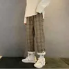 2021 Odzież Mężczyźni High-End Leisure Plaid Haroun Spodnie / Mężczyzna Luźne Spodnie Dorywcze Proste Spodnie Harem Kobiety Koreański Hip Hop Spodnie X0723