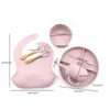 066b 6 stks Baby Siliconen BIB Verdeelde Diner Plaat Sucker Bowl Spoon Forf Water Cup Set Training Feeding Food ReneSil Set Set G1210