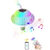 LED Lantern Crystal Bulbo Bluetooth Music Player 7 Cores Mudança 15W E27 para Decoração de Casa Disco Stage