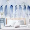 Wallpapers Marble Contact Paper Feather Style Murals 3d Brick Wallpaper Po Mural Living Room Wall Decor